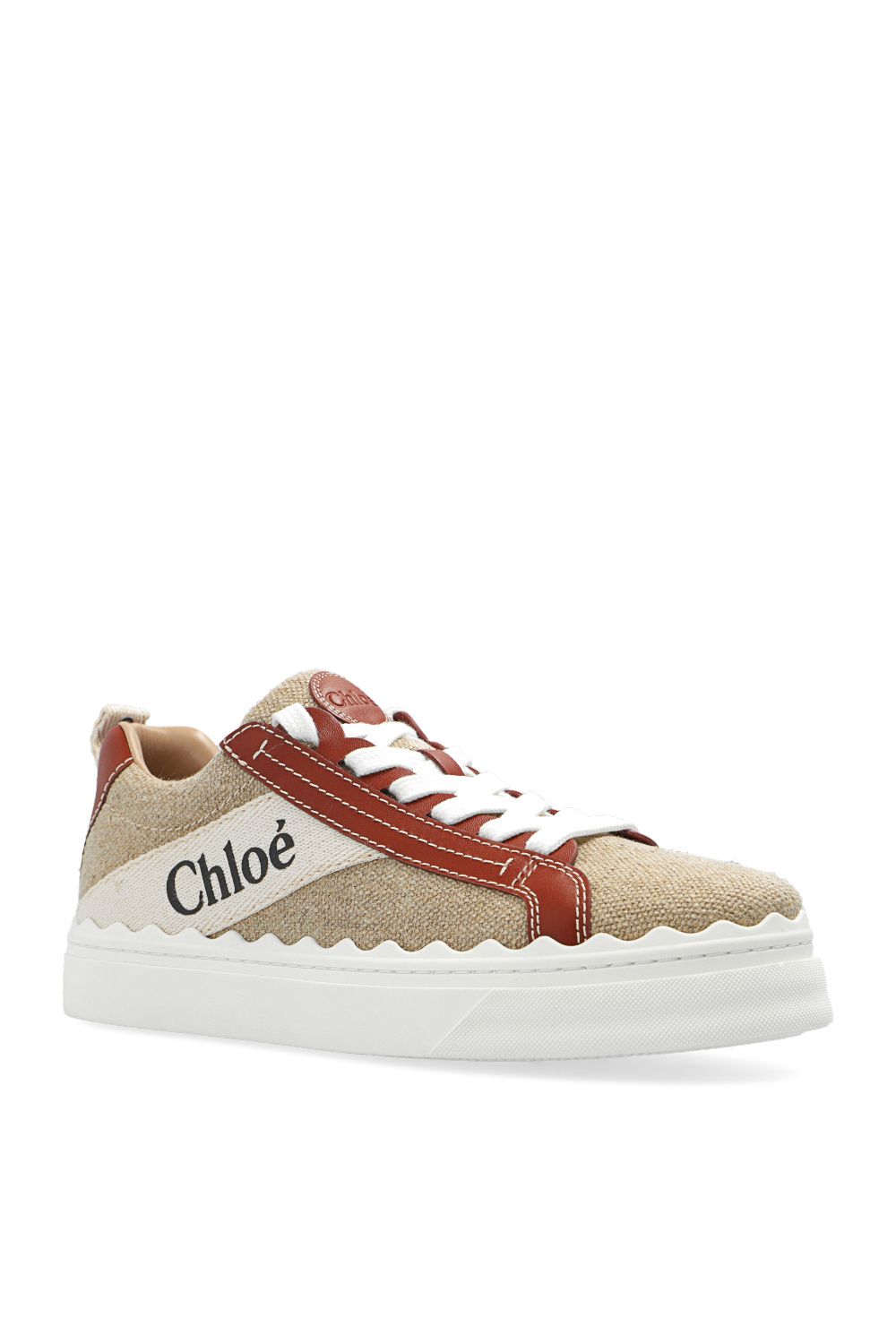 IetpShops Denmark chloe scallop edge Beige Lauren sneakers Chlo